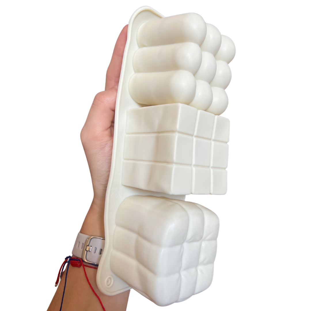 Molde de silicón cubos grandes 3d geométricos