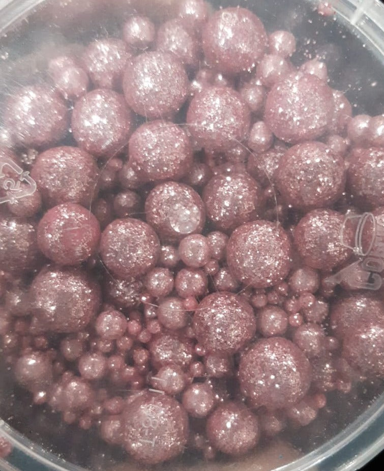 Mix de perlas diamantadas rosa