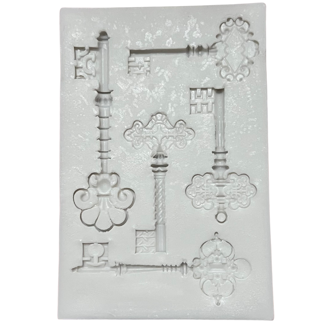 Molde de silicón llaves fondant