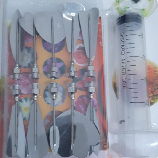 Juego de gurbias agujas para gelatina arte reposteria jeringa (I)