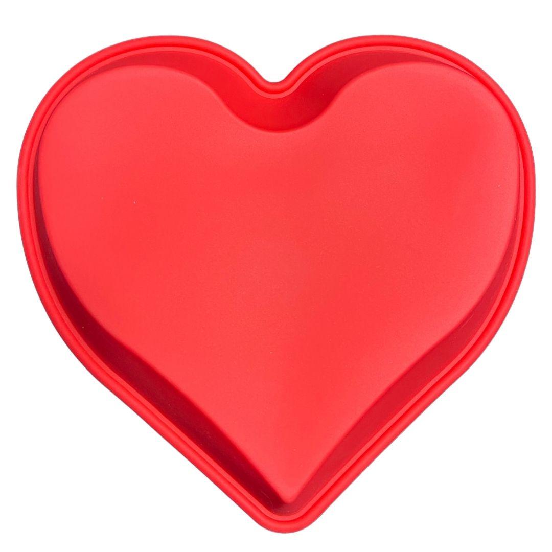 Molde de silicón en forma de corazón grande