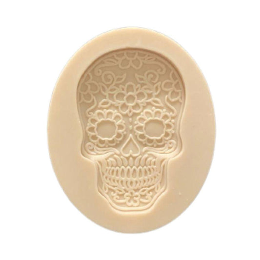 Molde de silicón calavera calaca catrina día de muertos para repostería