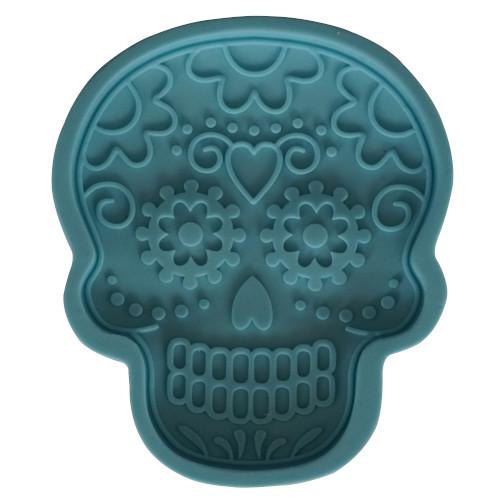 Molde de silicón calavera calaca catrin dia de muertos halloween