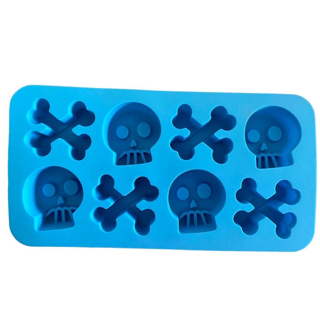 Calaveras calaca y huesos molde de silicón