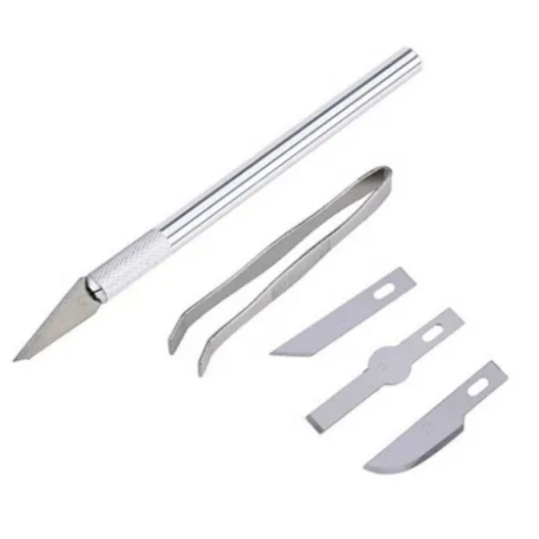 Cutter con exacto navaja para fondant o pasta de goma decoración repostería pinzas