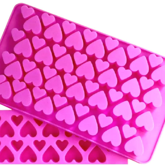 Molde de silicon de corazones chicos