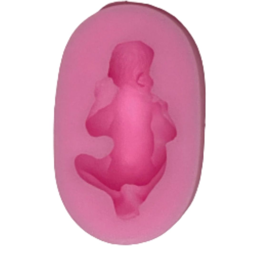Molde de silicón para fondant de bebé dormido