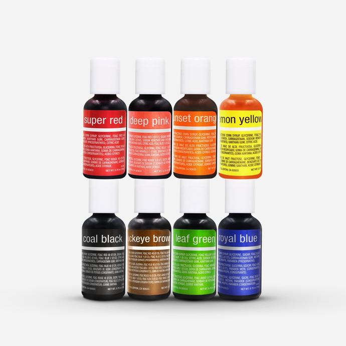 Varios colores 20ml Chefmaster liqua-gel colorante en gel para repostería