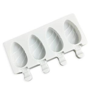 Molde de silicón de paleta mini magnum con ondas