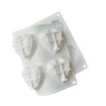 Molde de silicón corazón 3D diamante geométrico chicos 5.5x6.5