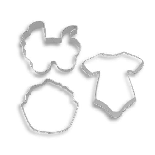set de 3 cortadores de carreola cupcake mameluco