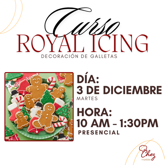 Curso PRESENCIAL de Galletas Royal Icing | Betún Royal