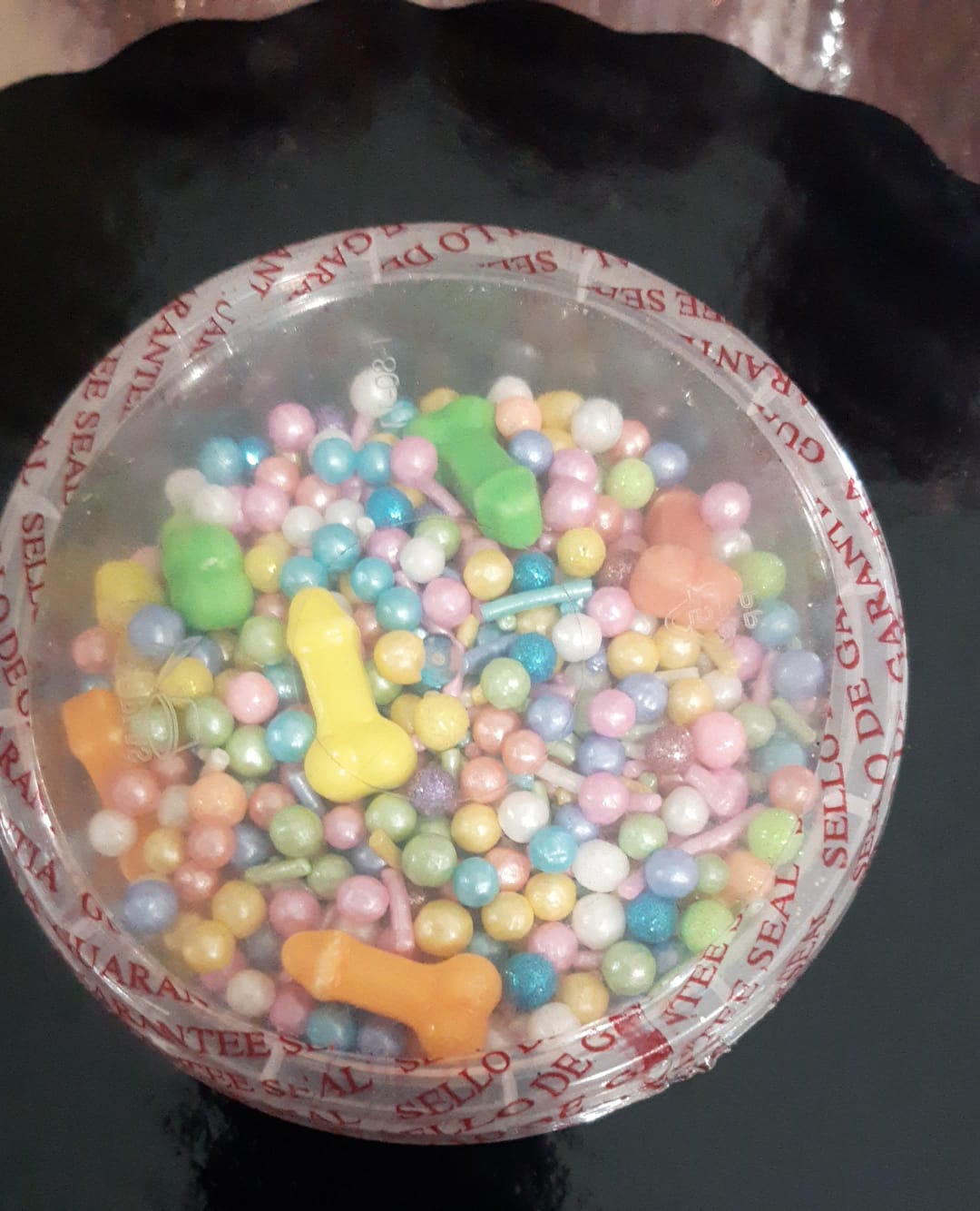 Mix sprinkles granillo perlas mini penes despedida soltera