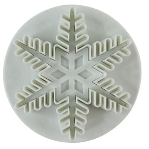 Cortador eyector copo de nieve grande jumbo para fondant 1 pza