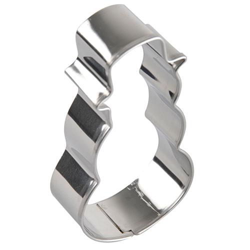 Muñeco hombre de nieve cortador de galleta de metal