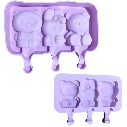 Paleta he llo kitty molde de silicón