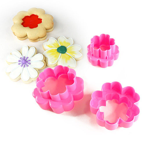 Set de cortadores doble flor 3 piezas