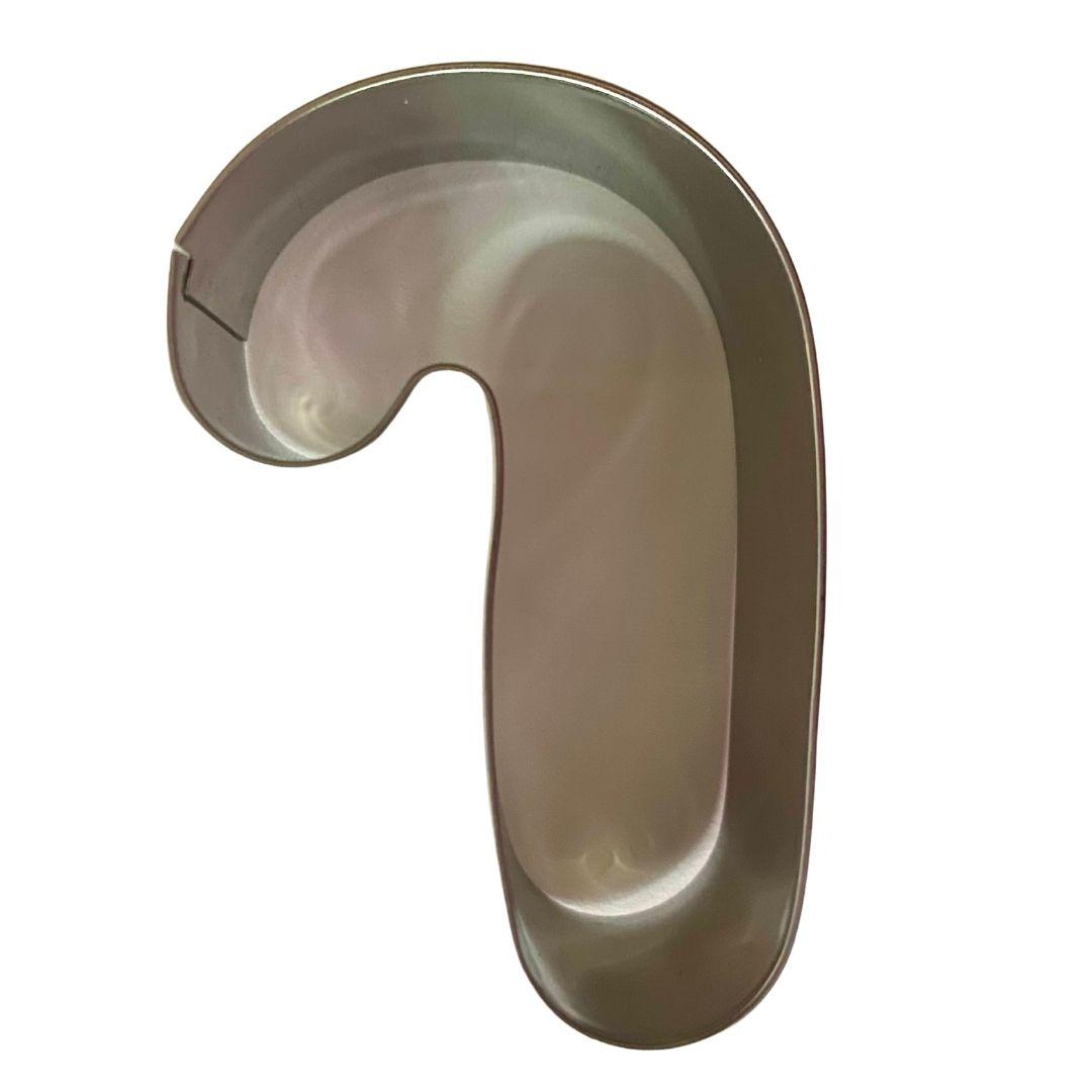 Candy cane bastón de dulce cortador de galleta de metal